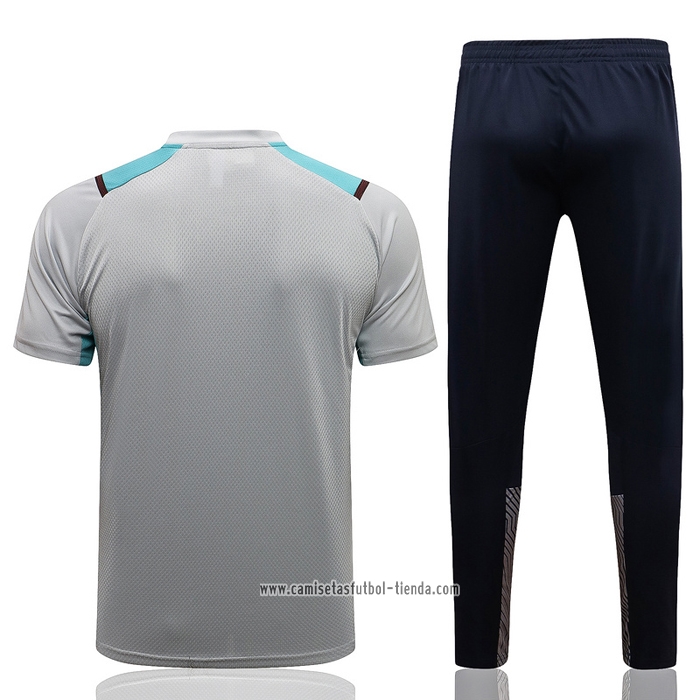 Chandal del Manchester City 2021 2022 Manga Corta Gris